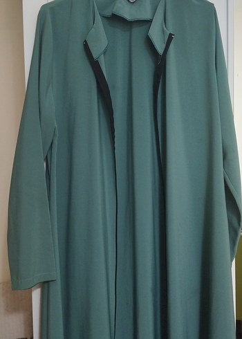 Kadın Uzun Yeşil Salaş Ferace - Görsel 2