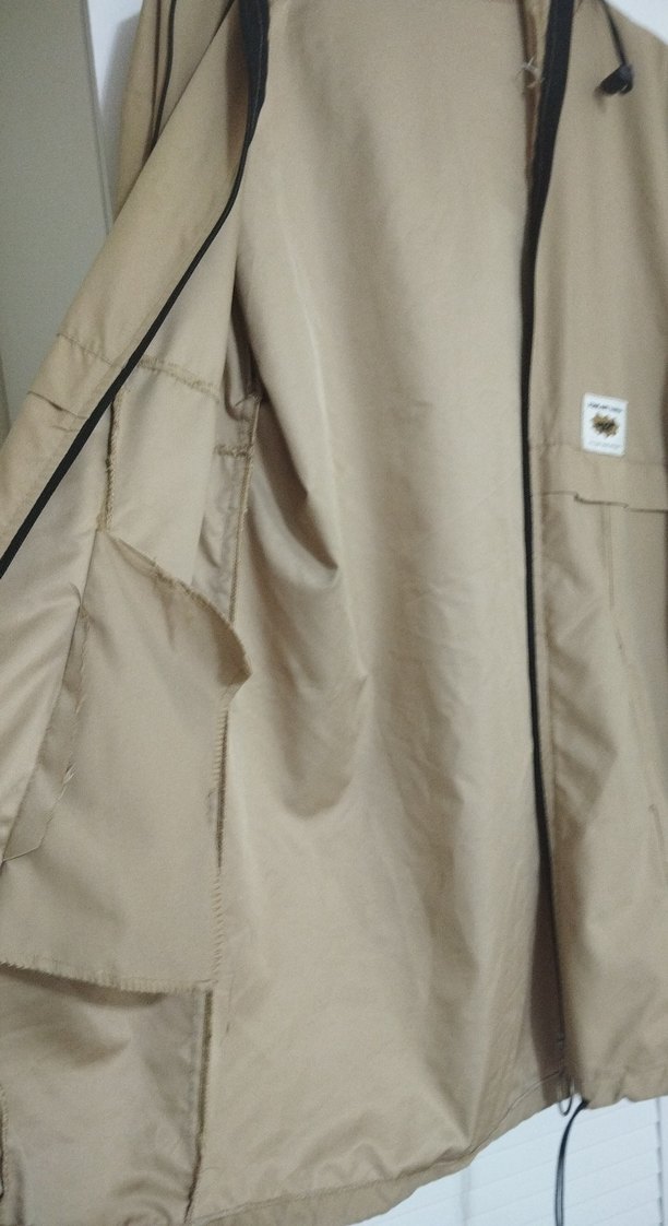 Bej Erkek Midi Boy Kapüşonlu Yağmurluk - Görsel 5