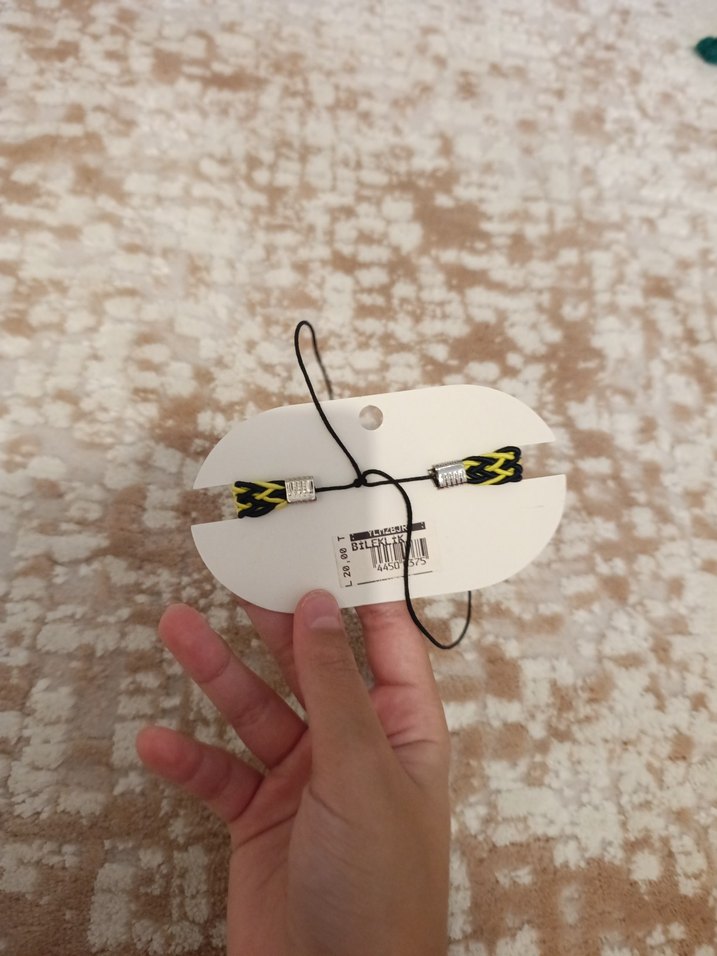 Yılan Desenli Boncuklu,ipli Fenerbahçeli Bileklik - Görsel 2