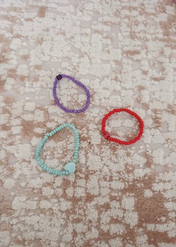 Renkli Boncuklu  Kadın ve çocuk  Bileklik - Görsel 3