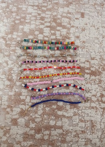 Renkli Boncuklu  Kadın ve çocuk  Bileklik - Görsel 2