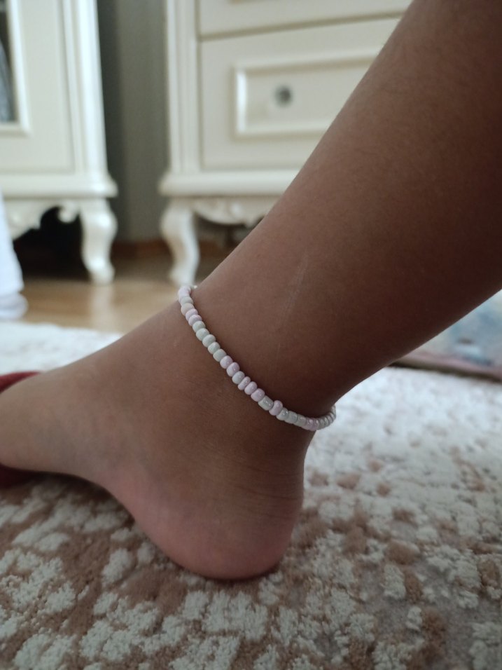 Renkli Boncuklu halhal - Görsel 3