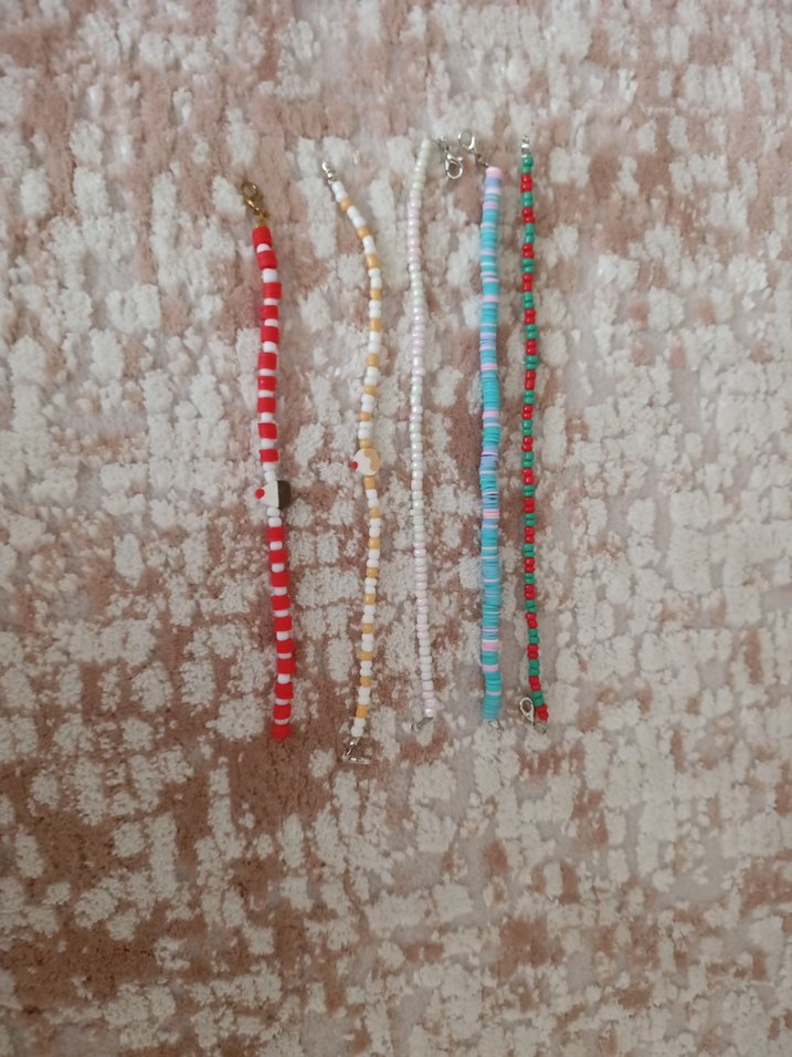 Renkli Boncuklu halhal - Görsel 2