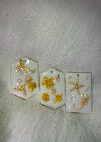 Altın Deniz Temalı Dekoratif Mumlar - Görsel 3