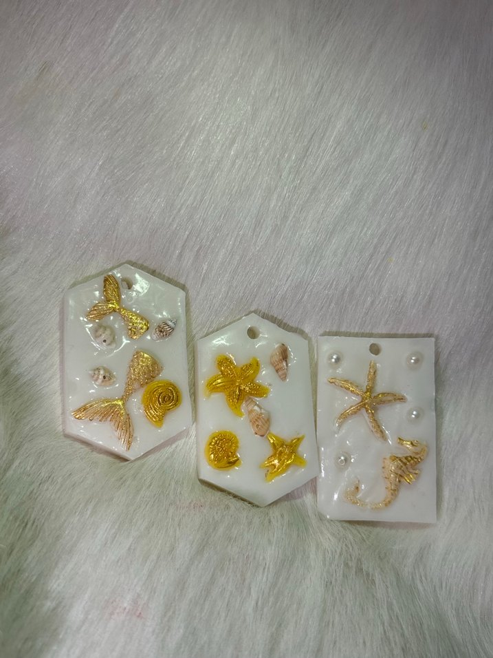 Altın Deniz Temalı Dekoratif Mumlar - Görsel 3