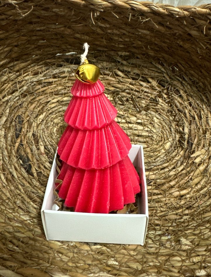 Renkli Katmanlı Noel Ağacı Mumları - Görsel 4