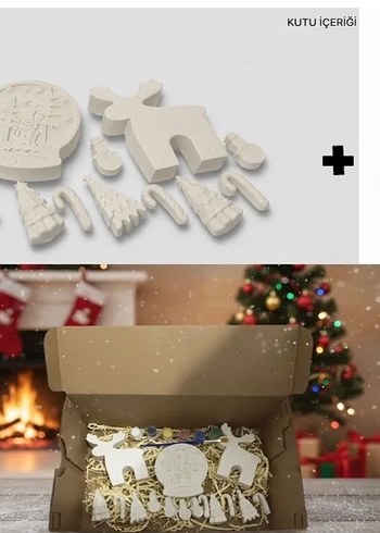 Renkli Yılbaşı Ağacı Mum Seti boyama seti - Görsel 7