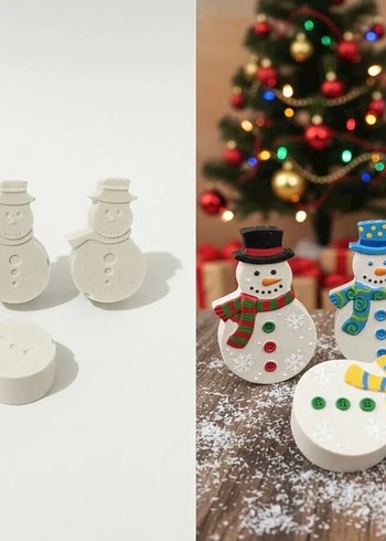 Renkli Yılbaşı Ağacı Mum Seti boyama seti - Görsel 4