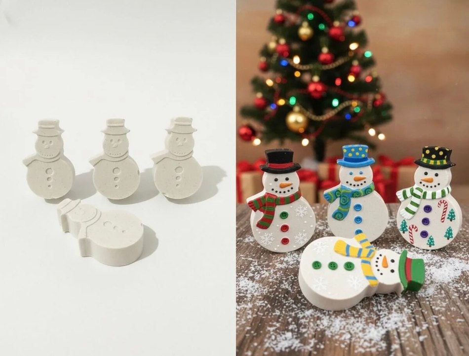 Renkli Yılbaşı Ağacı Mum Seti boyama seti - Görsel 4