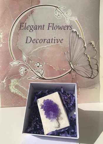 Çiçek Desenli Dekoratif Sabun - Görsel 3