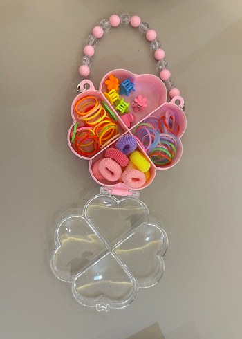Renkli Lastikli Çocuk Saç Aksesuar Seti - Görsel 3
