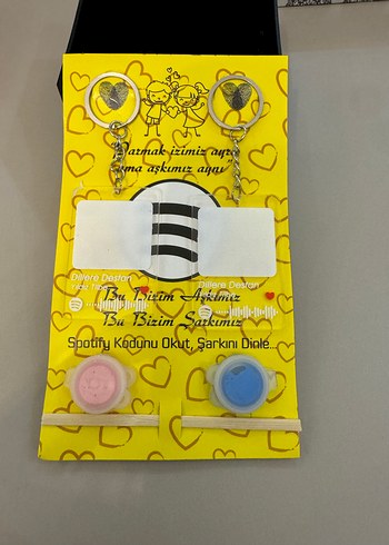 Sarı Butonlu Spotify Temalı Anahtarlık Seti - Görsel 2