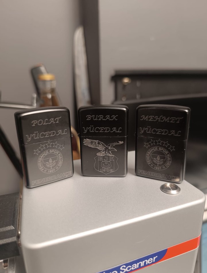 Kişiye Özel Siyah logolu çakmak - Görsel 3