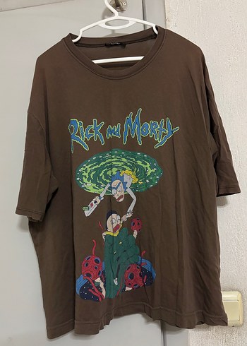 Rock Punk Tarzı Baskılı Kahverengi Tişört - Görsel 2