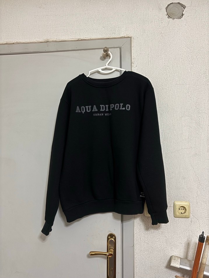 Siyah Baskılı Kadın Sweatshirt - Görsel 2
