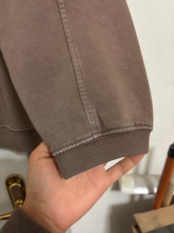 Kadın Kahverengi Baskılı Oversize Sweatshirt - Görsel 4