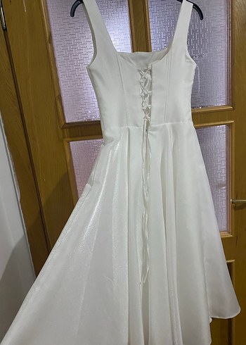 Beyaz nikah elbisesi - Görsel 4