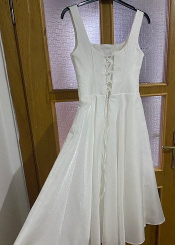 Beyaz nikah elbisesi - Görsel 5