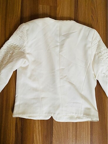 l Beden beyaz Renk Blazer ceket