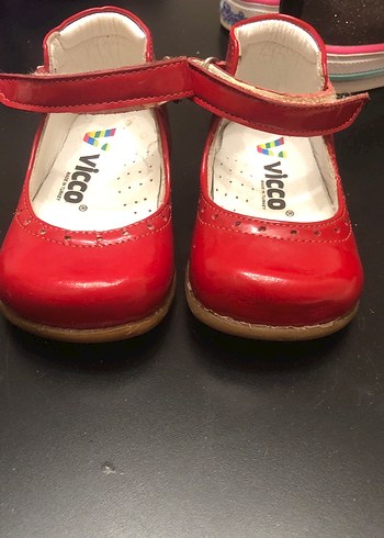 Kız Çocuk Kırmızı İlk Adım Ayakkabı - Görsel 4