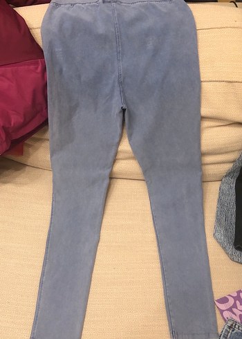 Kız Çocuk Kot Görünümlü Tayt - Görsel 3