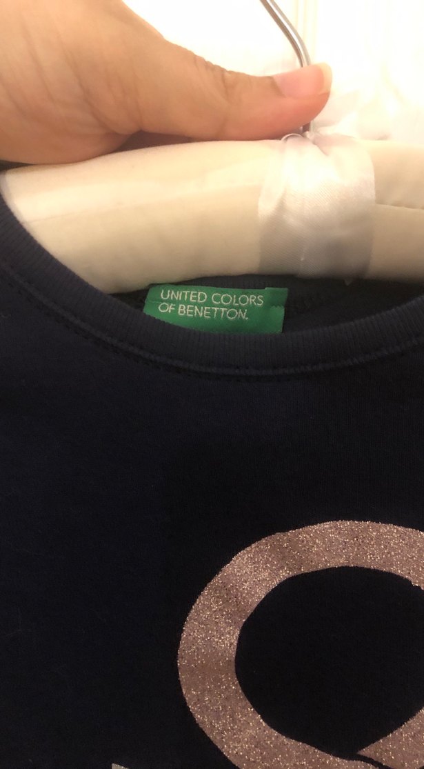 Kız Çocuk Lacivert Uzun Kollu Benetton - Görsel 2