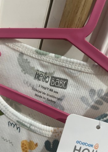 Pastel Desenli Beyaz Çocuk Pijama Takımı - Görsel 2