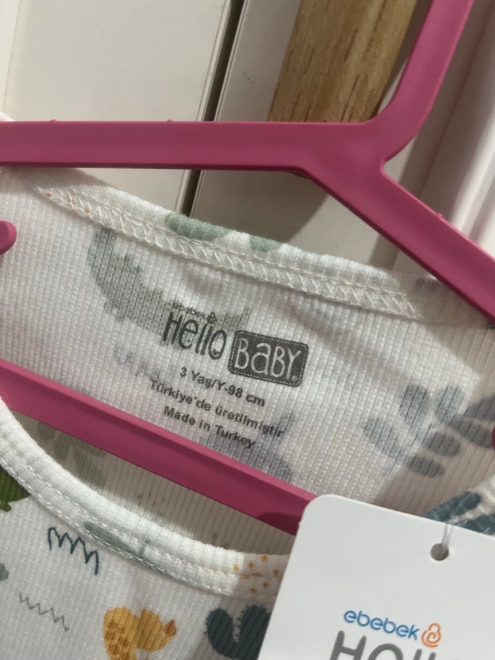 Pastel Desenli Beyaz Çocuk Pijama Takımı - Görsel 2