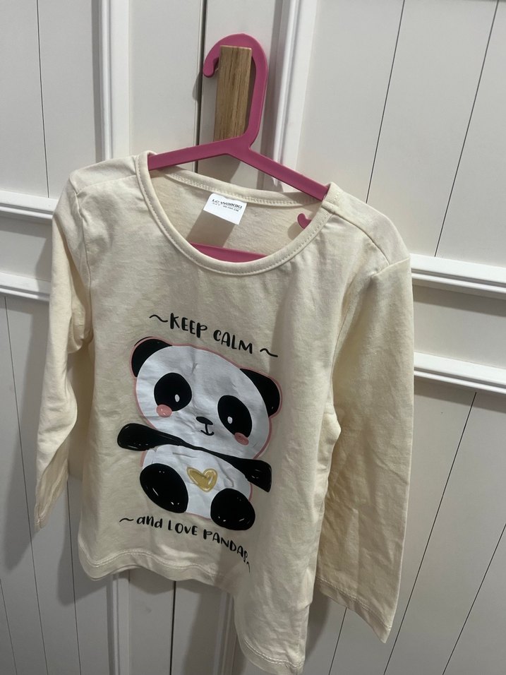 Kız Çocuk Uzun Kollu Pamuklu Pijama Takımı - Görsel 2