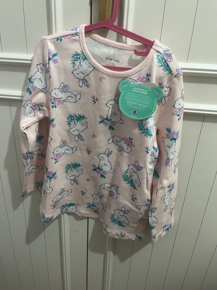 Kız Çocuk Pembe Baskılı Pijama Takımı - Görsel 3