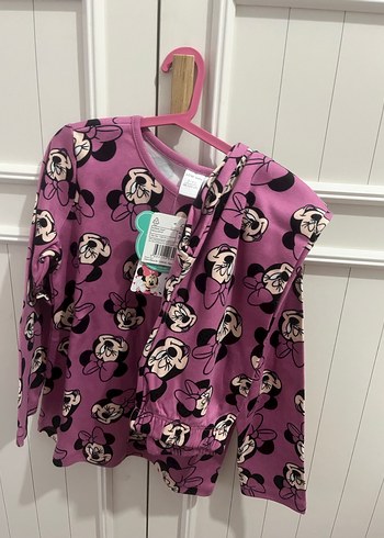 Rahat Kesim Pembe Minnie Baskılı Sweatshirt - Görsel 2