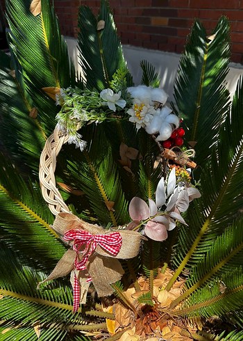 Rattan ayna tepsi sunumluk el yapımı el emegı - Görsel 16