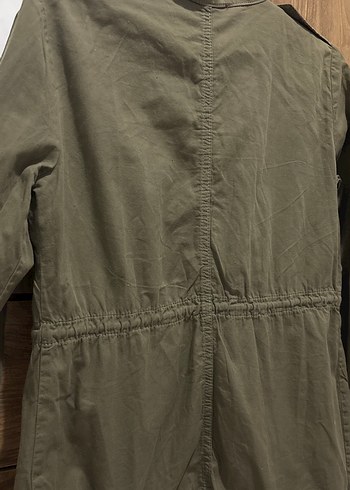 Nakışlı Düğmeli Kadın Haki Ceket - Görsel 3