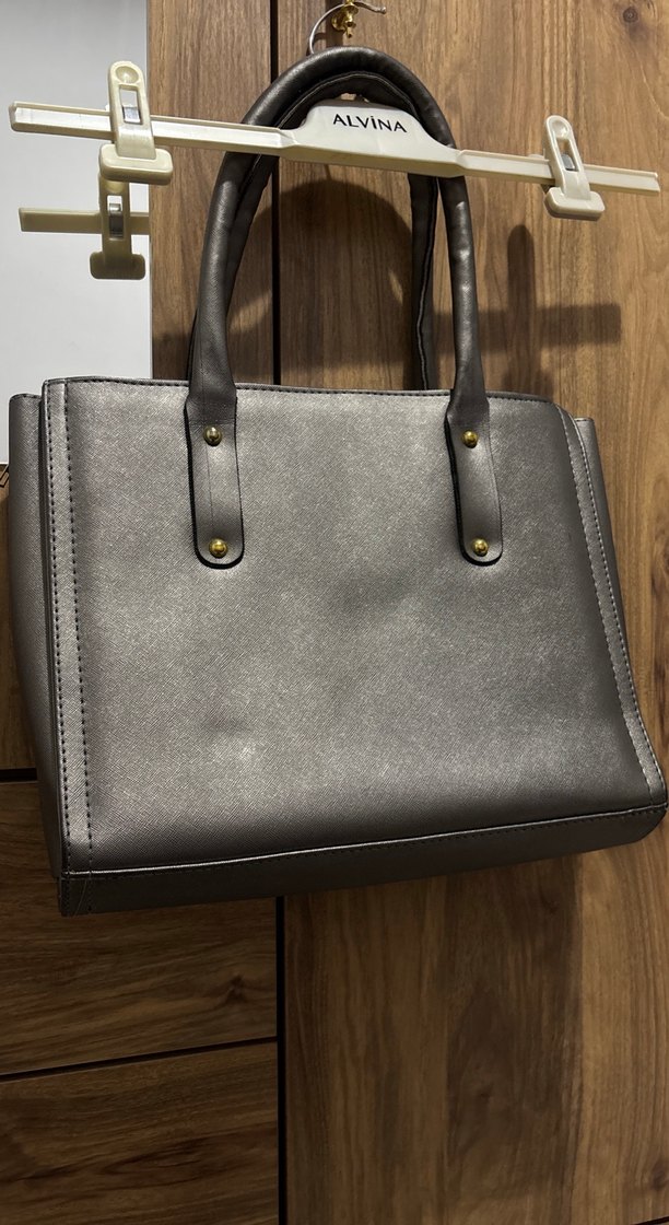 Gri Kadın cantasi - Görsel 2