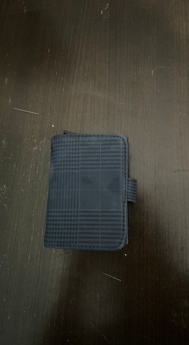 Tokalı Ekoseli Gri Deri Kadın Cüzdanı - Görsel 2