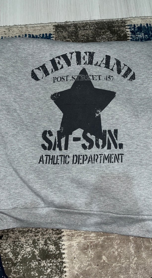 Gri Kapüşonlu Baskılı Kadın Sweatshirt - Görsel 2