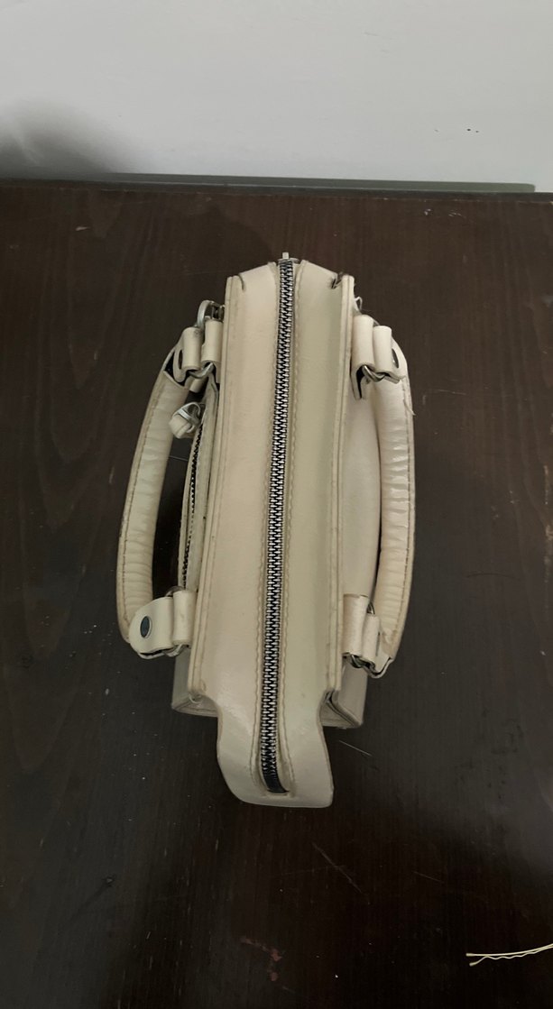 Beyaz Deri Kadın Çanta - Görsel 3