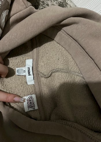 Tom and Jerry Baskılı Kahverengi Kapüşonlu Sweatshirt - Görsel 4