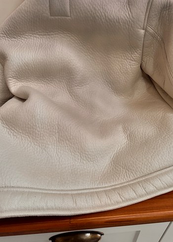 Bej Süet Kürk Detaylı Kısa kız çocuk Ceket - Görsel 5