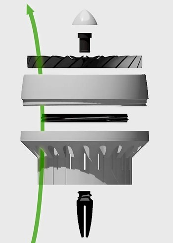 Beyaz ve Gri Araç Havalandırma Fanı - Görsel 3