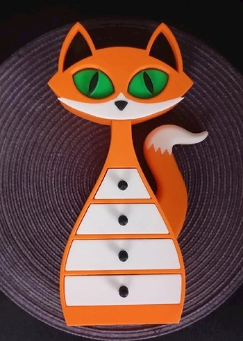 Turuncu Tilki Tasarımlı Takı Kutusu - Görsel 6