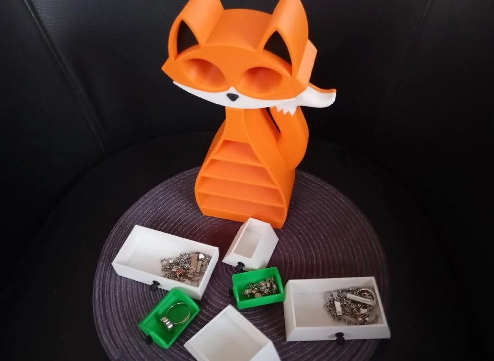 Turuncu Tilki Tasarımlı Takı Kutusu - Görsel 5