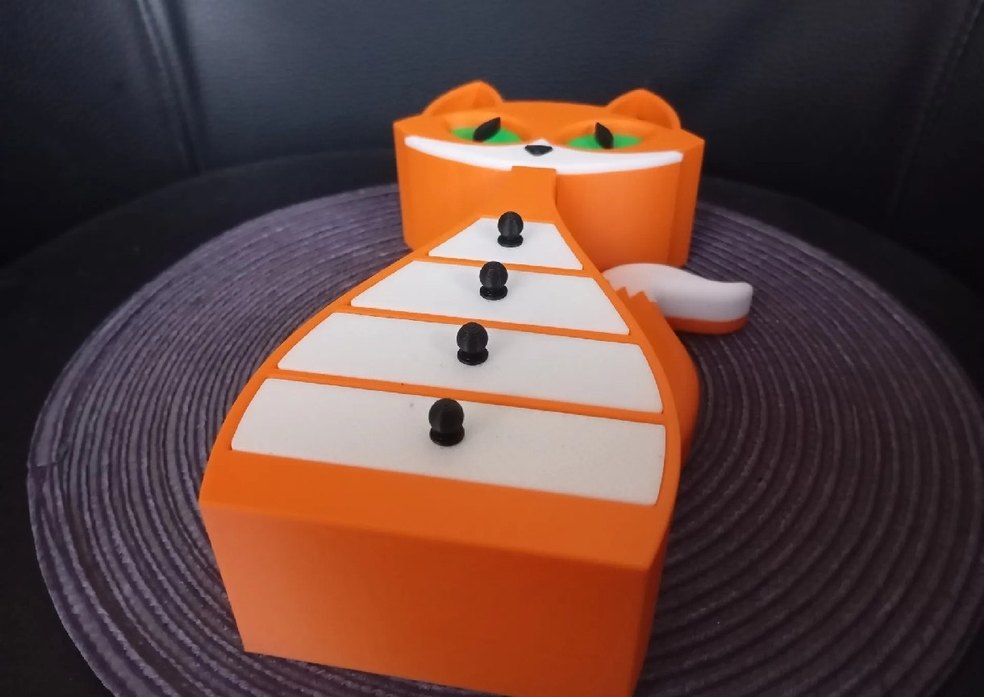 Turuncu Tilki Tasarımlı Takı Kutusu - Görsel 4