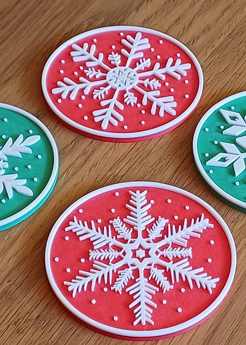 Kar Tanesi Desenli | Standlı 3D Baskı - Görsel 4