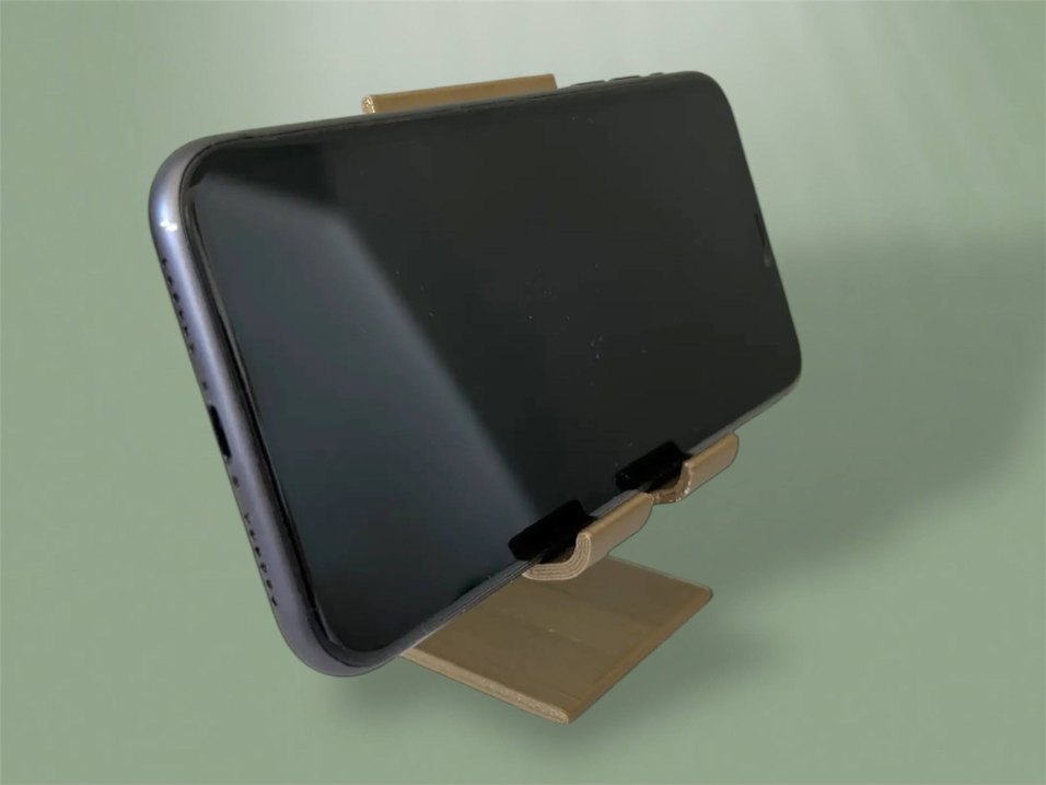 Beyaz Telefon Standı Apple Logo Detaylı - Görsel 3