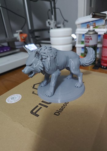 Gri Kurt Figürü Aksiyon Oyuncak - Görsel 5