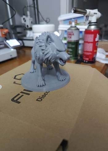 Gri Kurt Figürü Aksiyon Oyuncak - Görsel 2