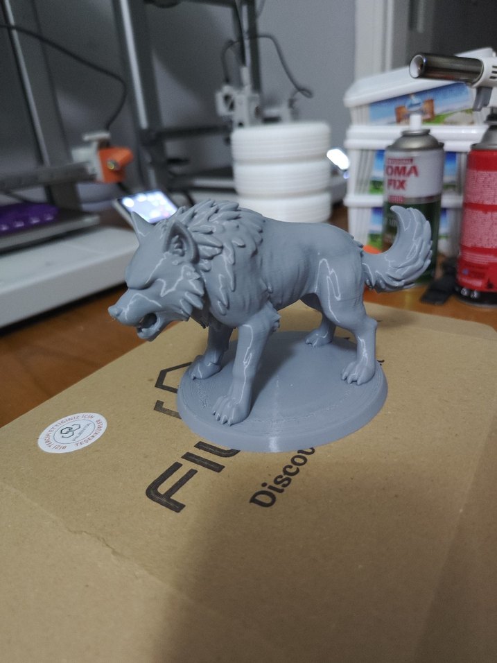 Gri Kurt Figürü Aksiyon Oyuncak - Görsel 5