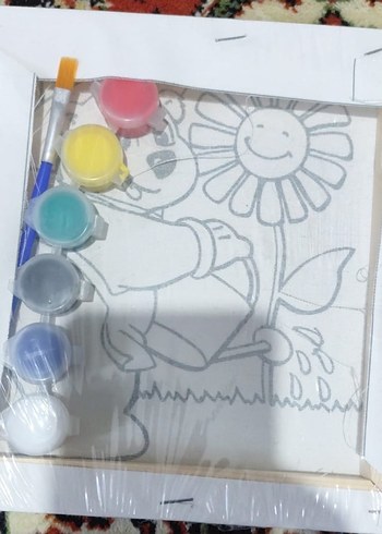 Renkli Çocuk Yapbozu - Ayı ve Çiçek - Görsel 5