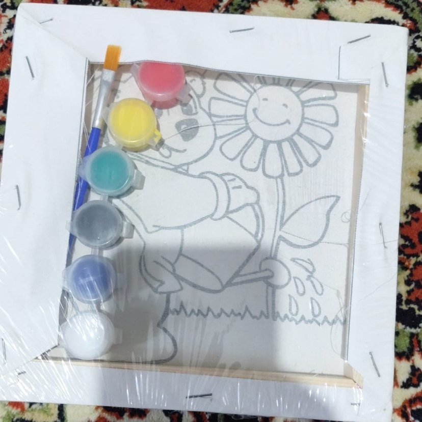 Renkli Çocuk Yapbozu - Ayı ve Çiçek - Görsel 5